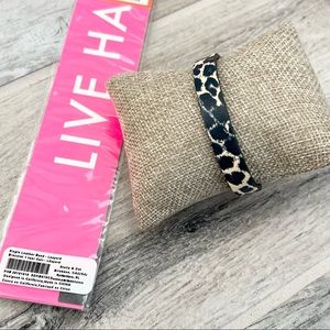 Stella & Dot KEEP Leopard Single Leather Band